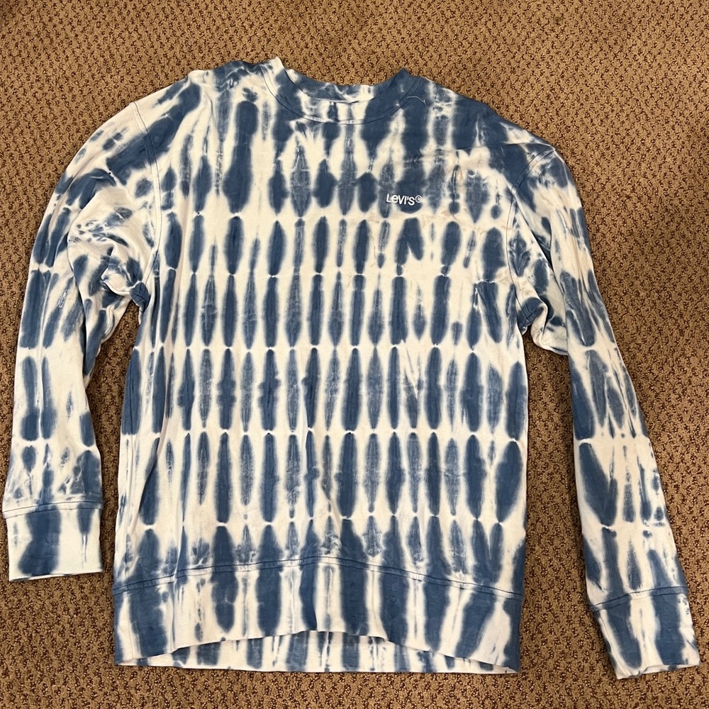Men’s Levi’s Blue/White Tie Dye Sweatshirt